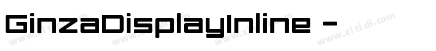 GinzaDisplayInline 字体转换
